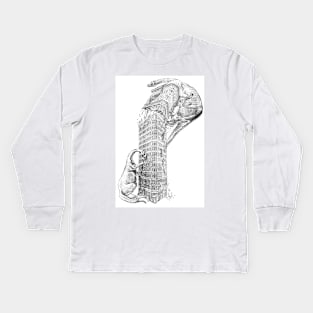 In Which Dinosaurs Eat the Flatiron Building Kids Long Sleeve T-Shirt